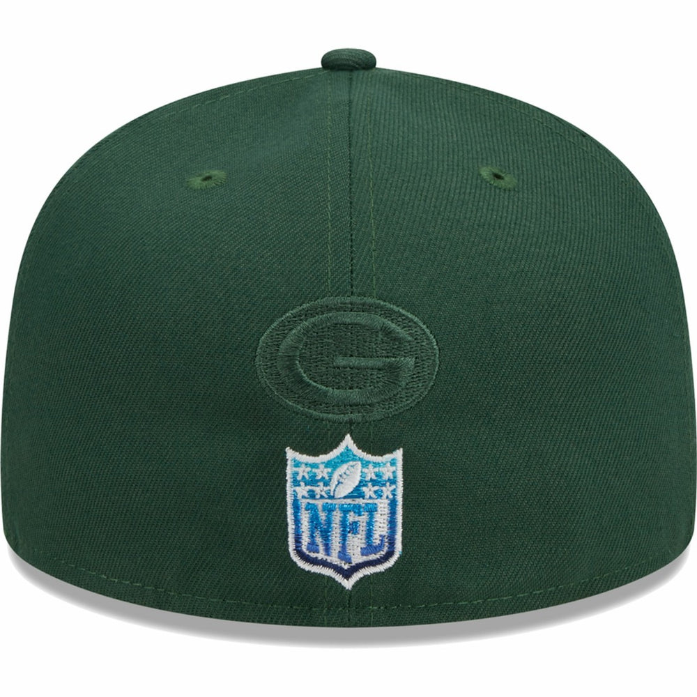 Green Bay Packers New Era Gradient 59FIFTY Fitted Hat - Green - NFL
