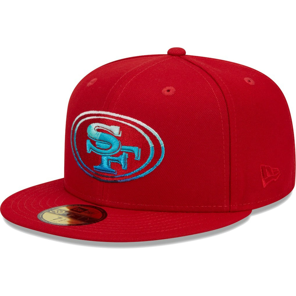 San Francisco 49ers New Era Gradient 59FIFTY Fitted Hat - Scarlet - NFL