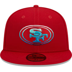 San Francisco 49ers New Era Gradient 59FIFTY Fitted Hat - Scarlet - NFL