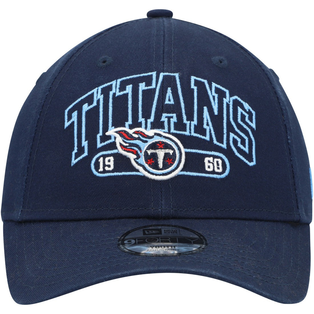 Tennessee Titans New Era Youth Outline 9FORTY Adjustable Hat - Navy - NFL