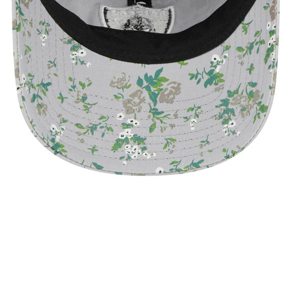 Las Vegas Raiders New Era Girls Youth Bouquet 9TWENTY Adjustable Hat - Gray - NFL