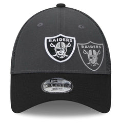 Las Vegas Raiders New Era Preschool Reflect 9FORTY Adjustable Hat - Graphite/Black - NFL