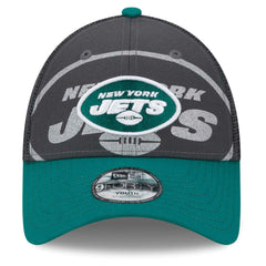 New York Jets New Era Preschool Reflect 9FORTY Adjustable Hat - Graphite/Green - NFL