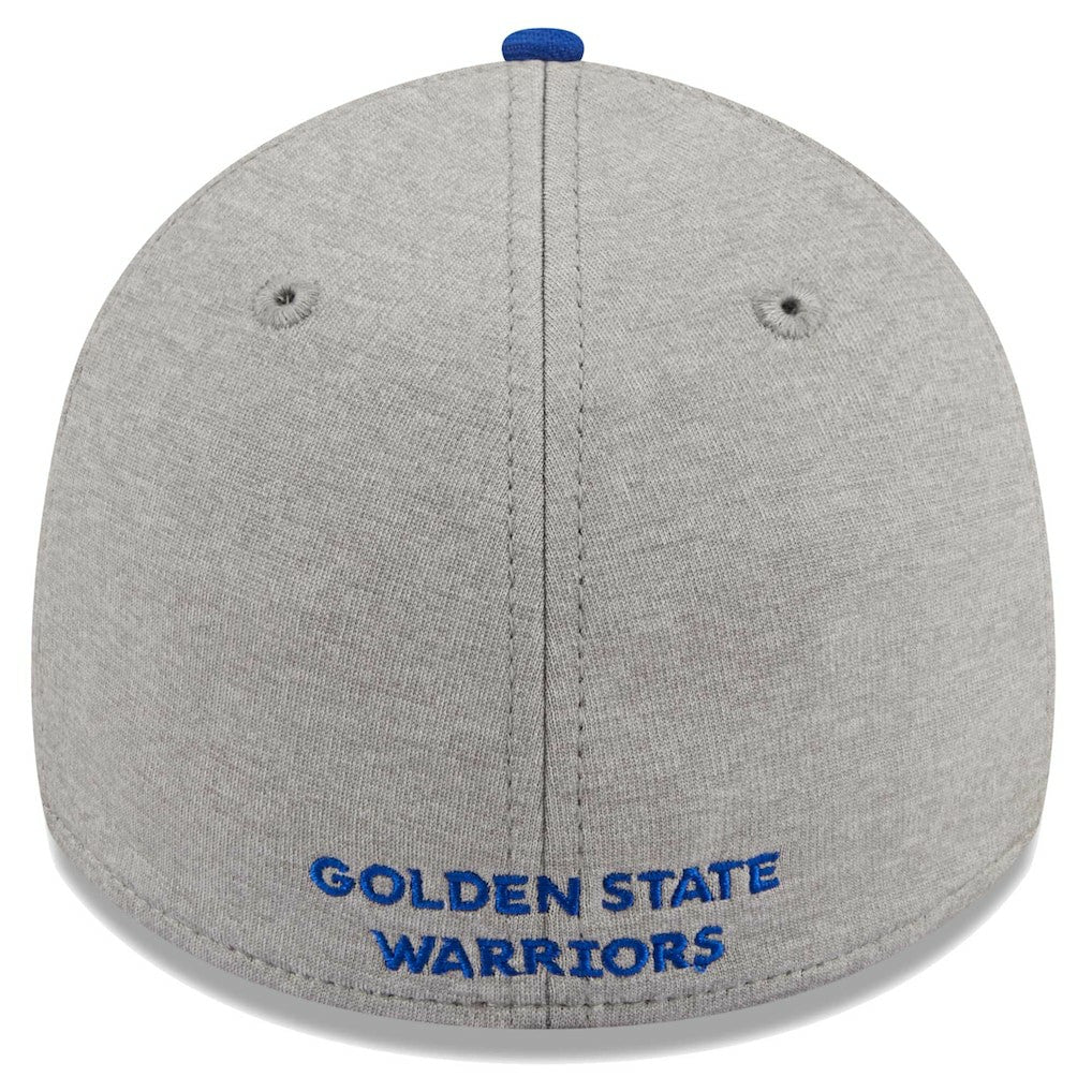 New Era Golden State Warriors Striped 39THIRTY Flex Hat Gray/Royal