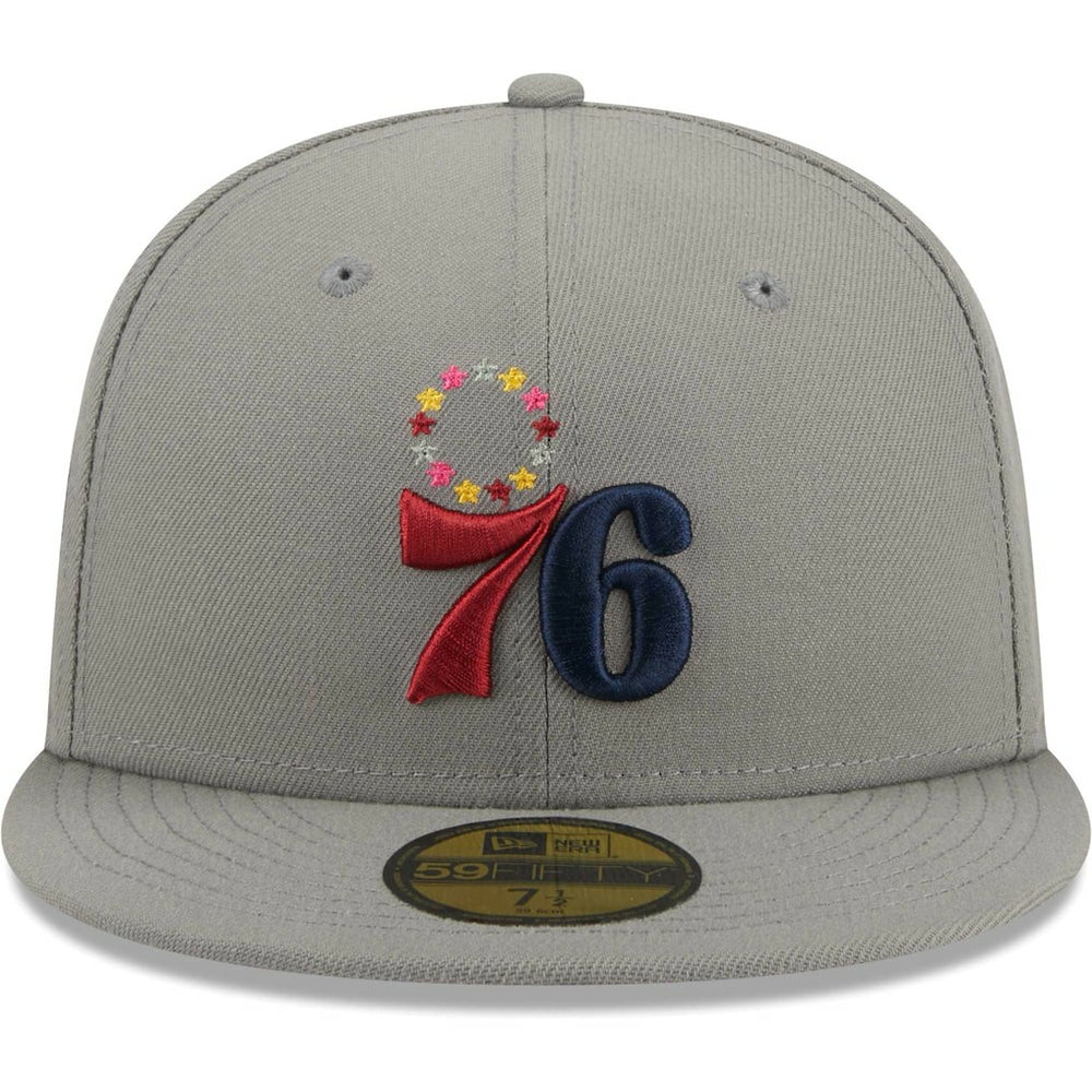 New Era Philadelphia 76ers Color Pack 59FIFTY Fitted Hat Gray