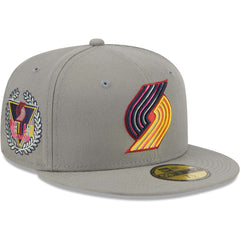 New Era Portland Trail Blazers Color Pack 59FIFTY Fitted Hat Gray