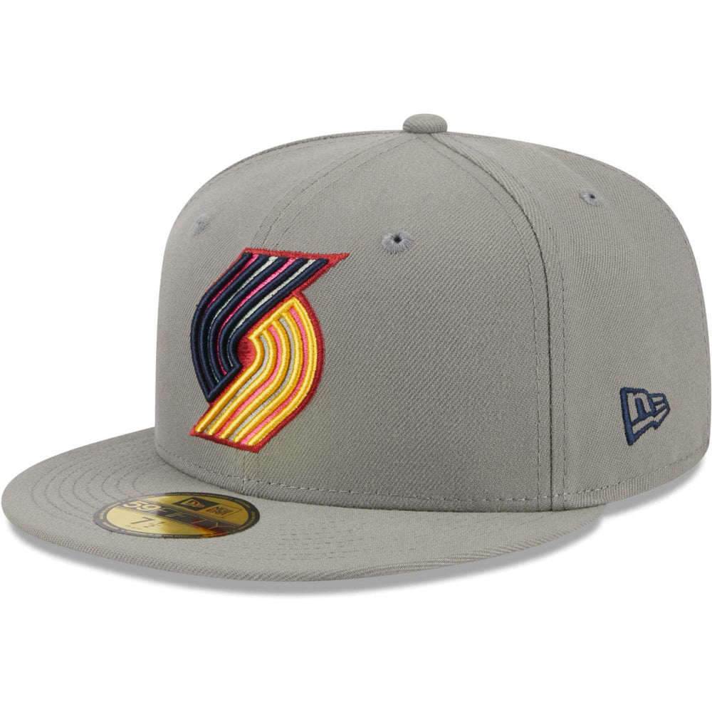New Era Portland Trail Blazers Color Pack 59FIFTY Fitted Hat Gray