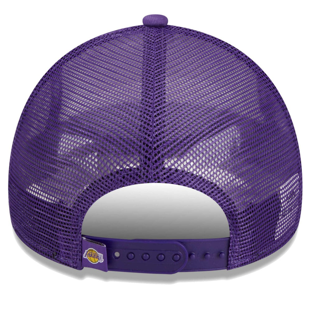 New Era Los Angeles Lakers Lift Pass Foam Front Trucker 9FORTY Adjustable Hat White