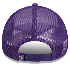 New Era Los Angeles Lakers Lift Pass Foam Front Trucker 9FORTY Adjustable Hat White