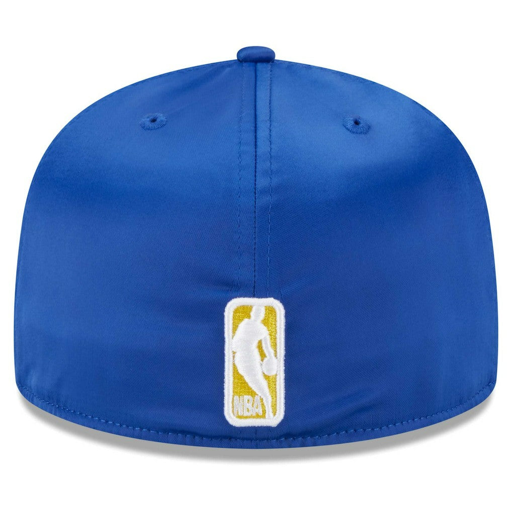 New Era Golden State Warriors Throwback Satin 59FIFTY Fitted Hat White