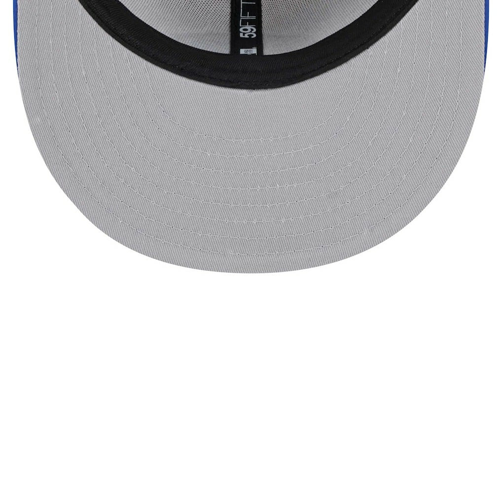 New Era Golden State Warriors Throwback Satin 59FIFTY Fitted Hat White