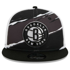 New Era Brooklyn Nets Tear Trucker 9FIFTY Adjustable Hat Black/White
