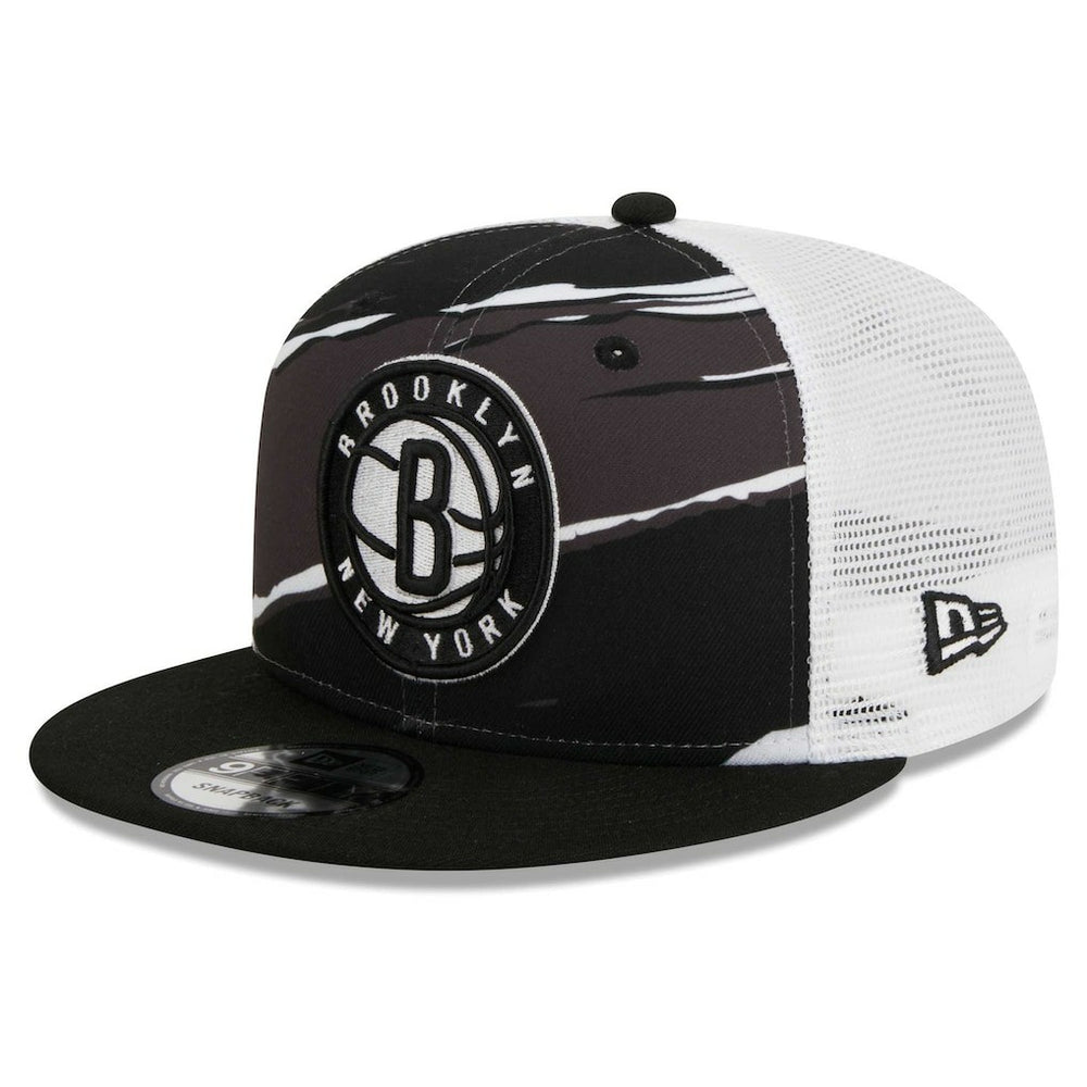 New Era Brooklyn Nets Tear Trucker 9FIFTY Adjustable Hat Black/White