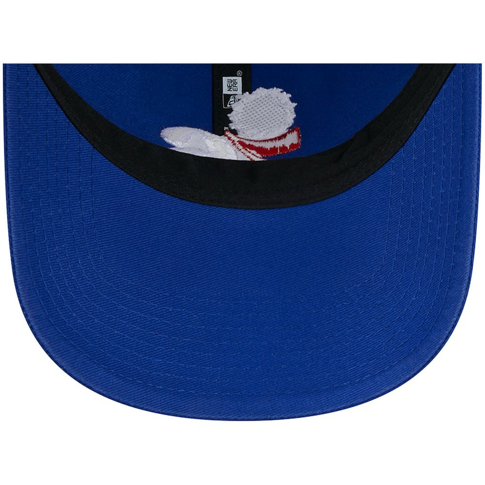New Era Philadelphia 76ers Distinct Side Patch Trucker 9TWENTY Adjustable Hat Royal
