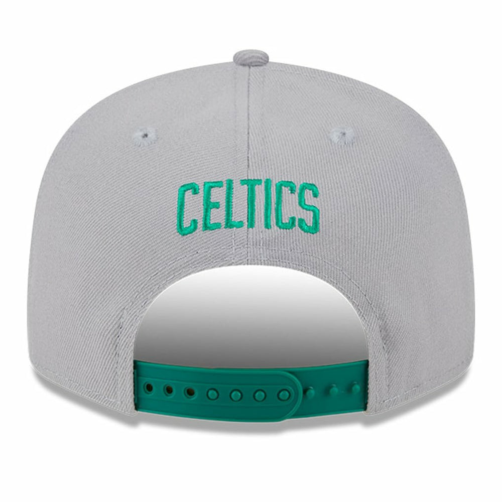 New Era Boston Celtics Chenille Band 9FIFTY Snapback Hat Gray