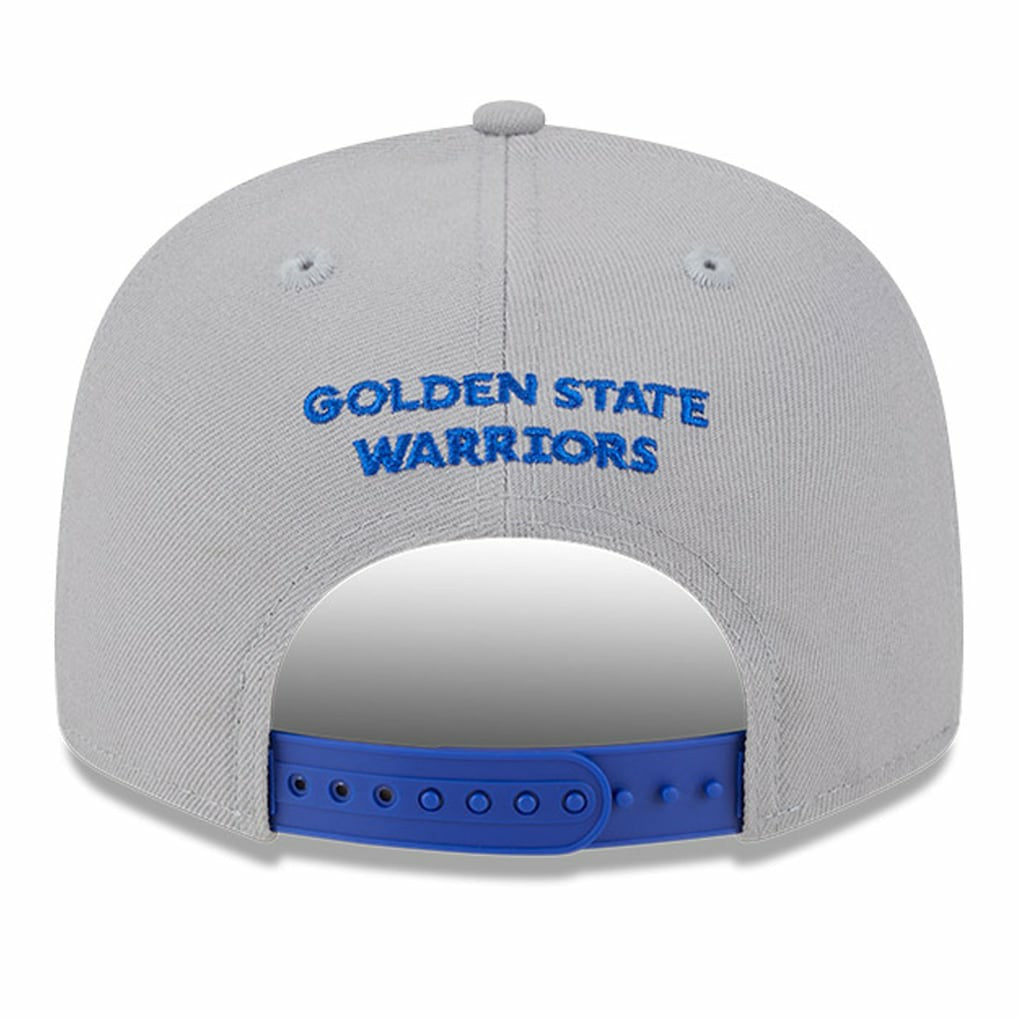 New Era Golden State Warriors Chenille Band 9FIFTY Snapback Hat Gray