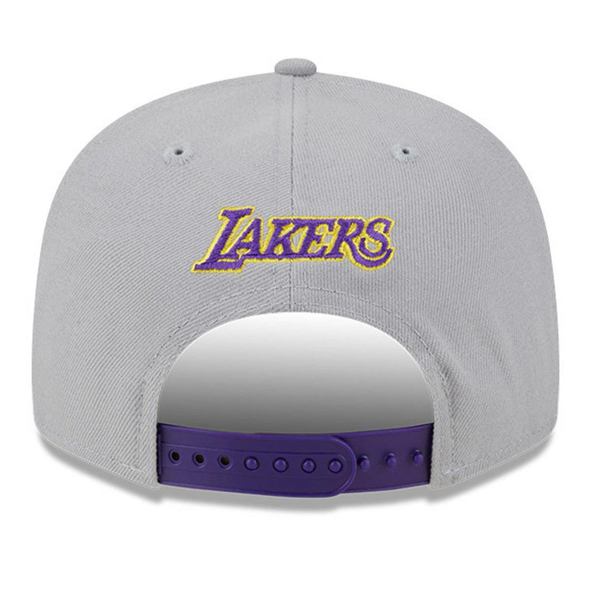New Era Los Angeles Lakers Chenille Band 9FIFTY Snapback Hat Gray