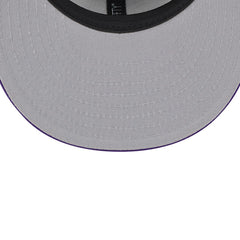 New Era Los Angeles Lakers Chenille Band 9FIFTY Snapback Hat Gray