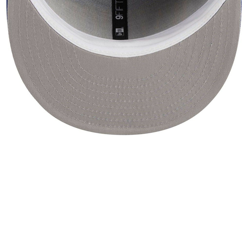 New Era Golden State Warriors Golden Tall Text 9FIFTY Snapback Hat Royal