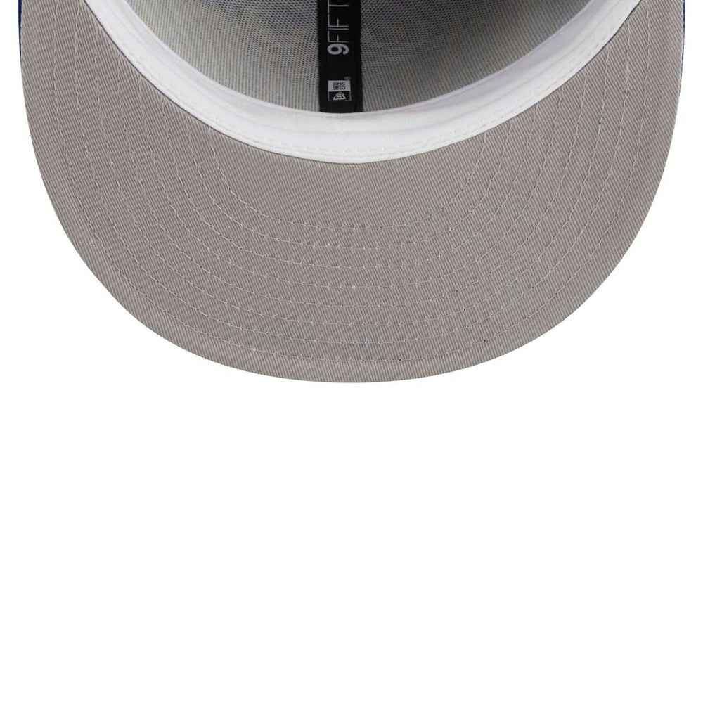 New Era Golden State Warriors Golden Tall Text 9FIFTY Snapback Hat Royal