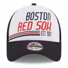Boston Red Sox New Era Stacked A-Frame Trucker 9FORTY Adjustable Hat Sale