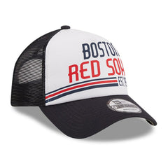 Boston Red Sox New Era Stacked A-Frame Trucker 9FORTY Adjustable Hat Sale