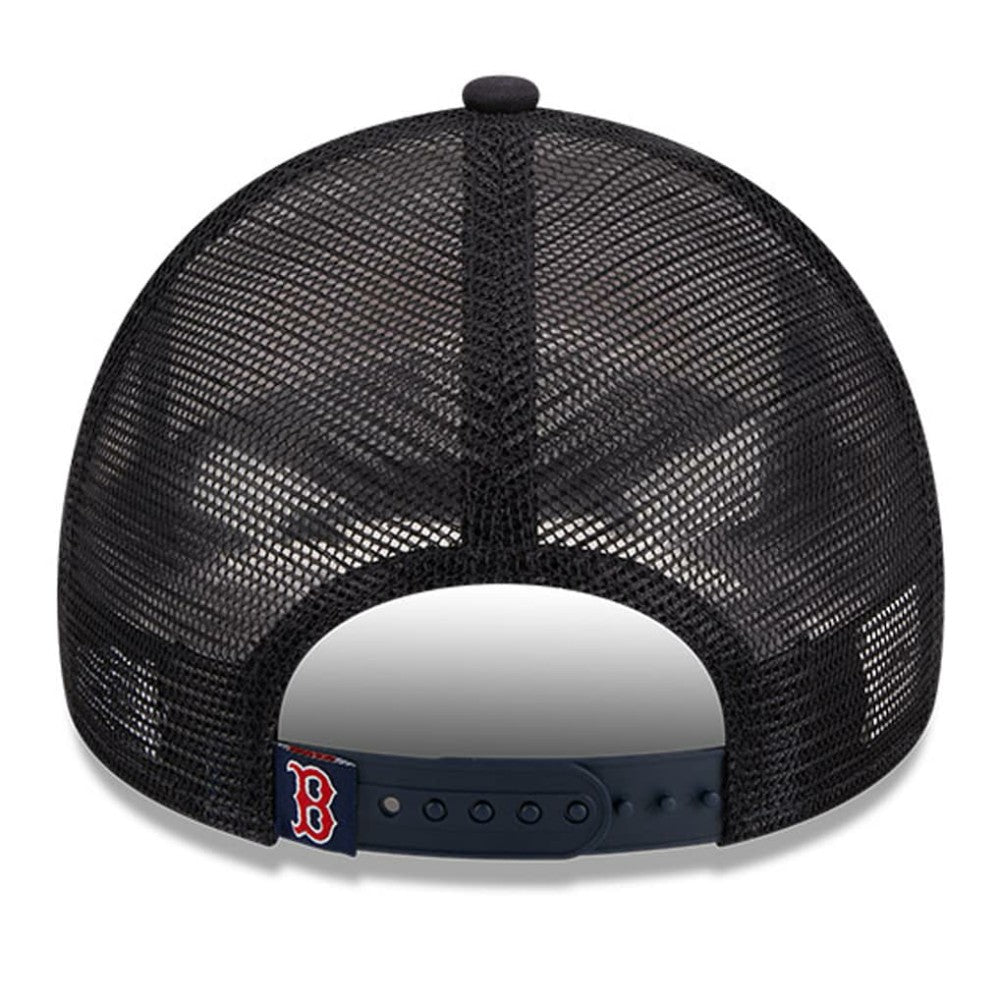 Boston Red Sox New Era Stacked A-Frame Trucker 9FORTY Adjustable Hat Sale