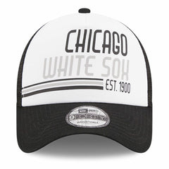 Chicago White Sox New Era Stacked A-Frame Trucker 9FORTY Adjustable Hat for sale