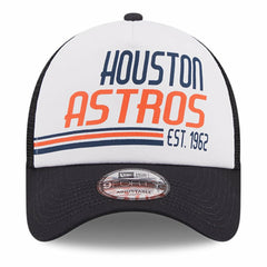 Houston Astros New Era Stacked A-Frame Trucker 9FORTY Adjustable Hat Outlet
