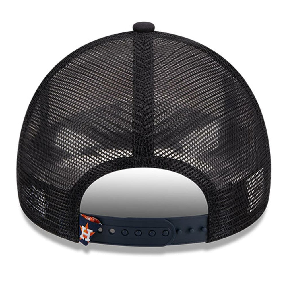 Houston Astros New Era Stacked A-Frame Trucker 9FORTY Adjustable Hat Outlet