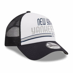 New York Yankees New Era Stacked A-Frame Trucker 9FORTY Adjustable Hat Near Me