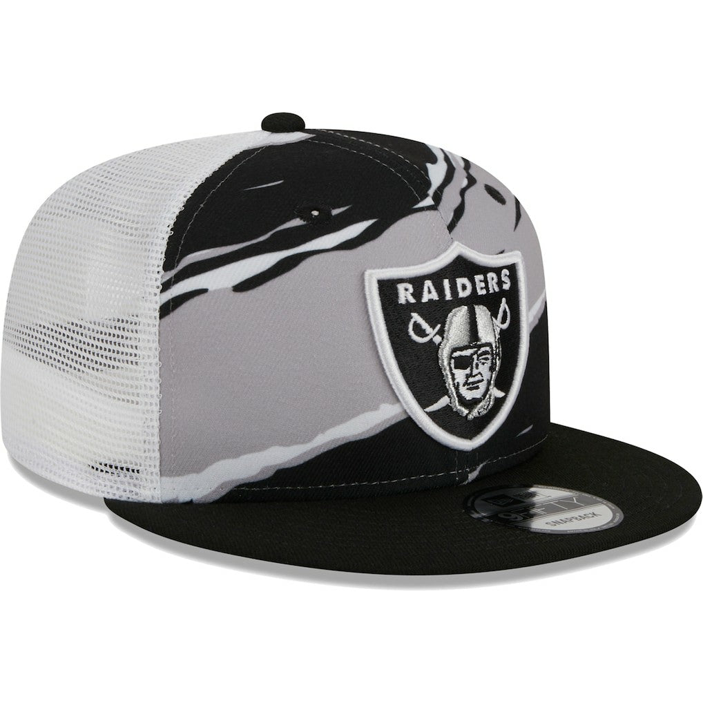 Las Vegas Raiders New Era Tear Trucker 9FIFTY Snapback Hat - Black - NFL