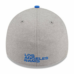 Los Angeles Rams New Era Striped 39THIRTY Flex Hat - Heather Gray/Royal - NFL