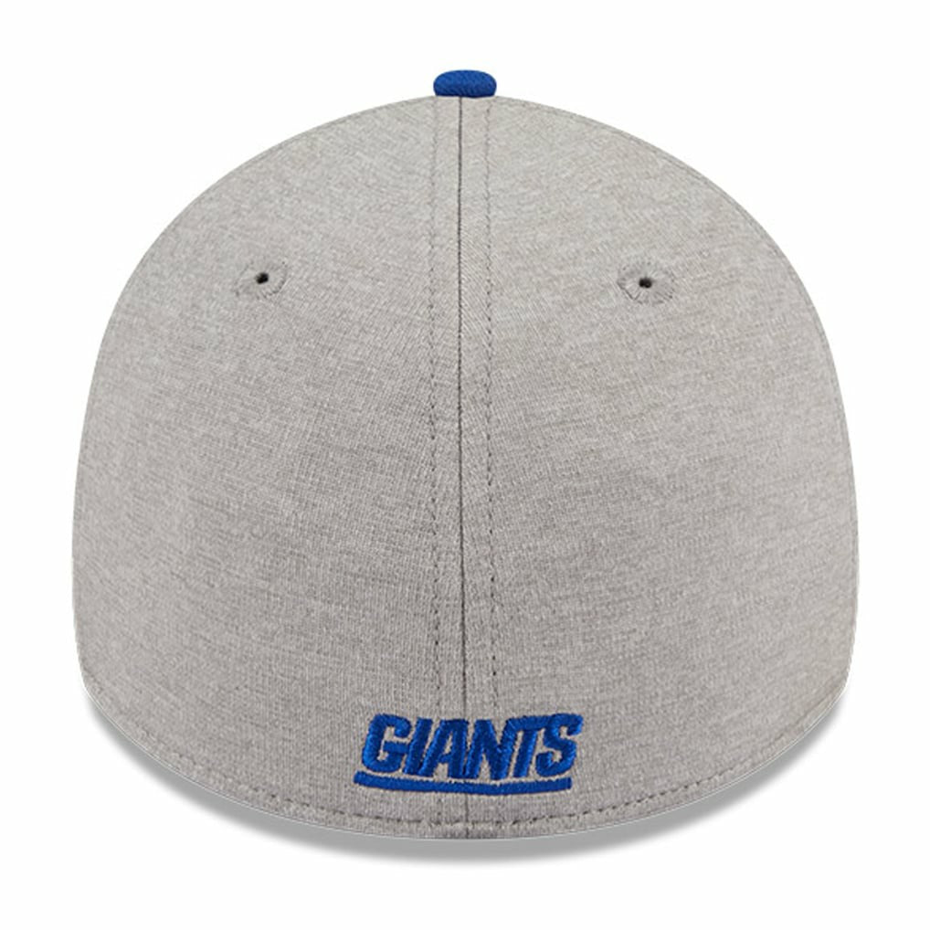 New York Giants New Era Striped 39THIRTY Flex Hat - Heather Gray/Royal - NFL