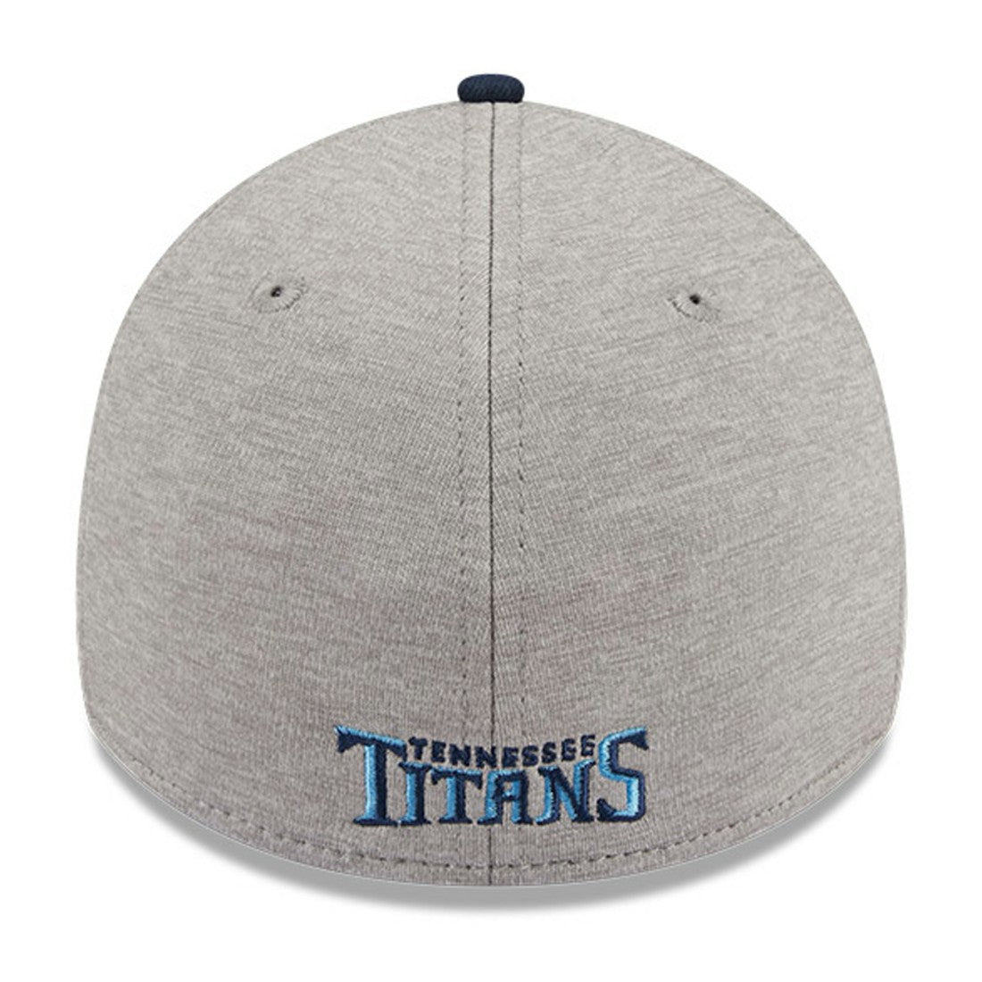 Tennessee Titans New Era Striped 39THIRTY Flex Hat - Heather Gray/Navy - NFL