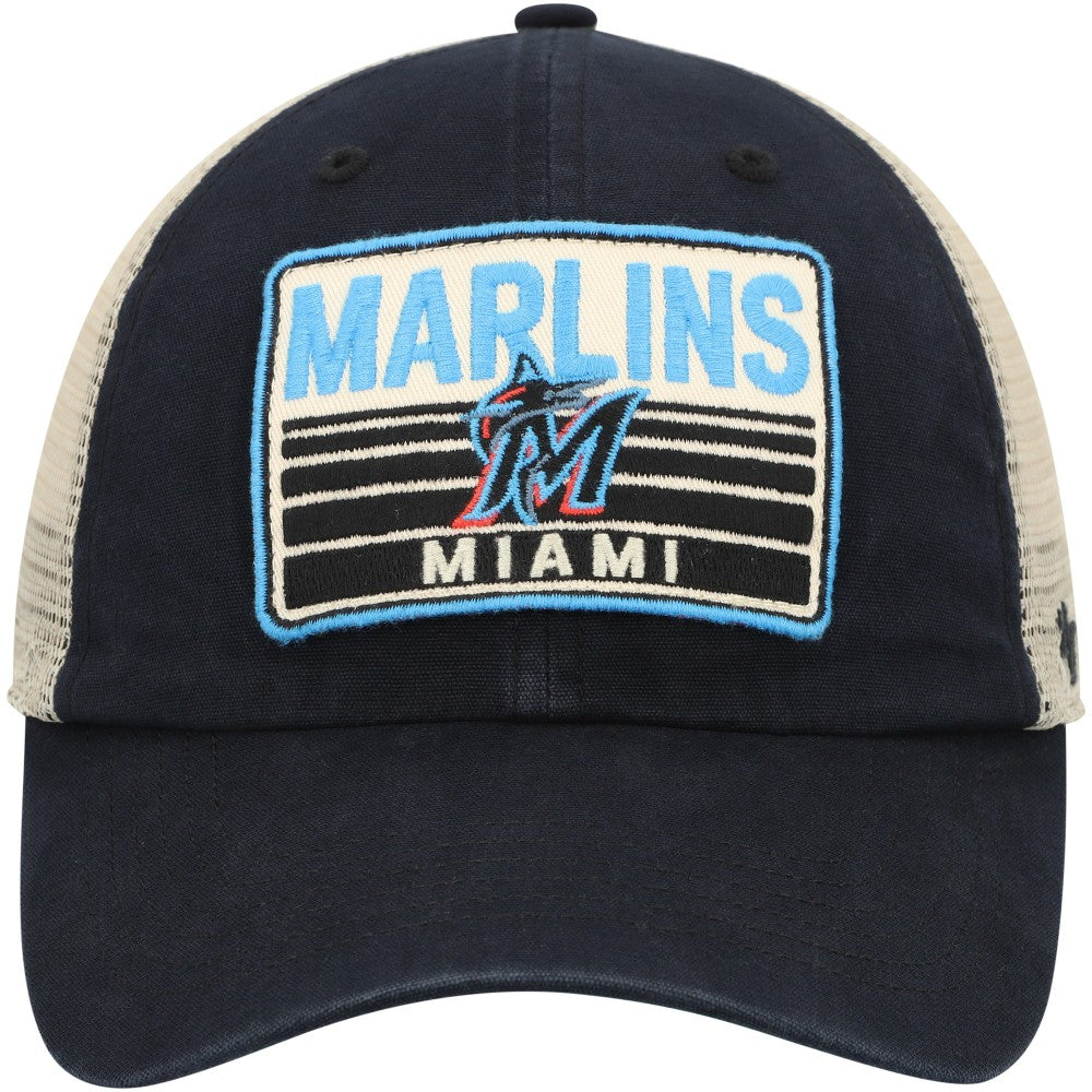 Miami Marlins '47 Four Stroke Clean Up Trucker Snapback Hat Outlet