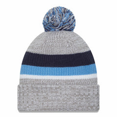Tennessee Titans New Era Cuffed Knit Hat with Pom - Heather Gray - NFL