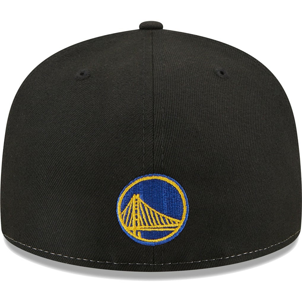 New Era Golden State Warriors Pop Front 59FIFTY Fitted Hat Black/Royal