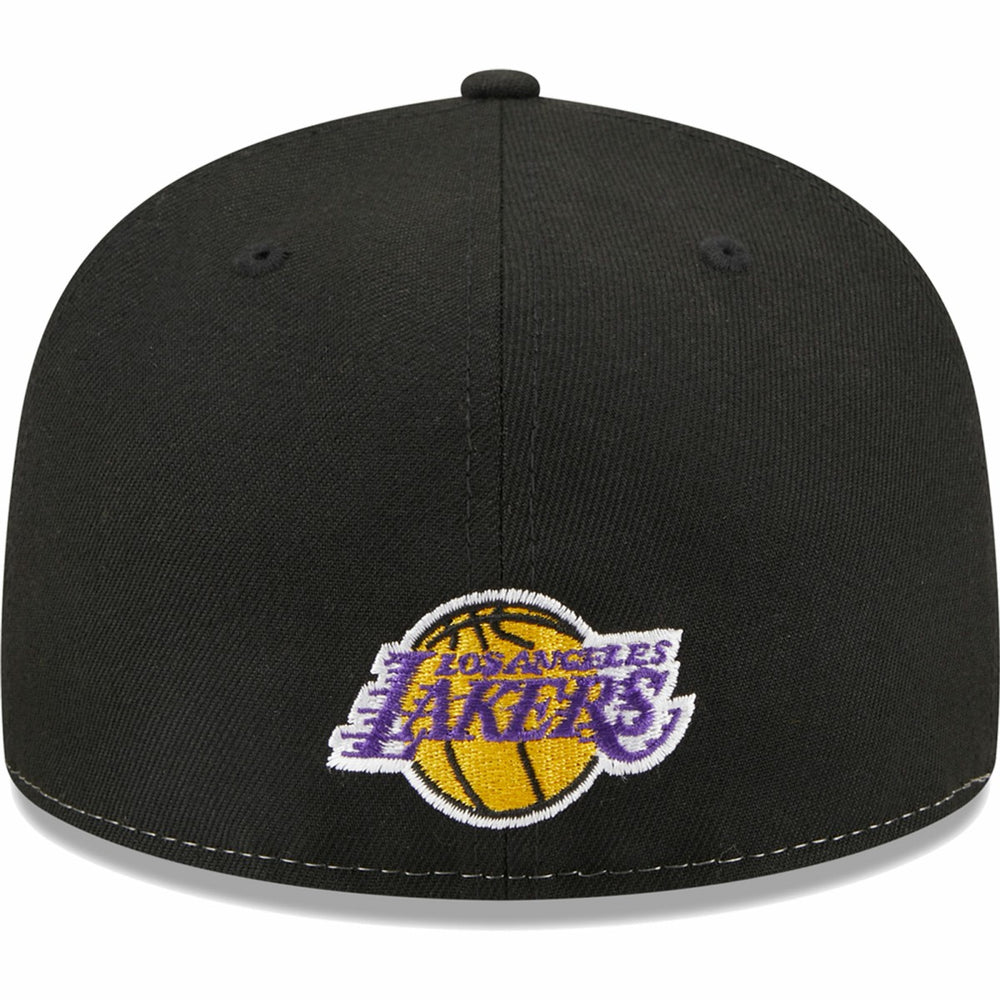 New Era Los Angeles Lakers Pop Front 59FIFTY Fitted Hat Black/Gold