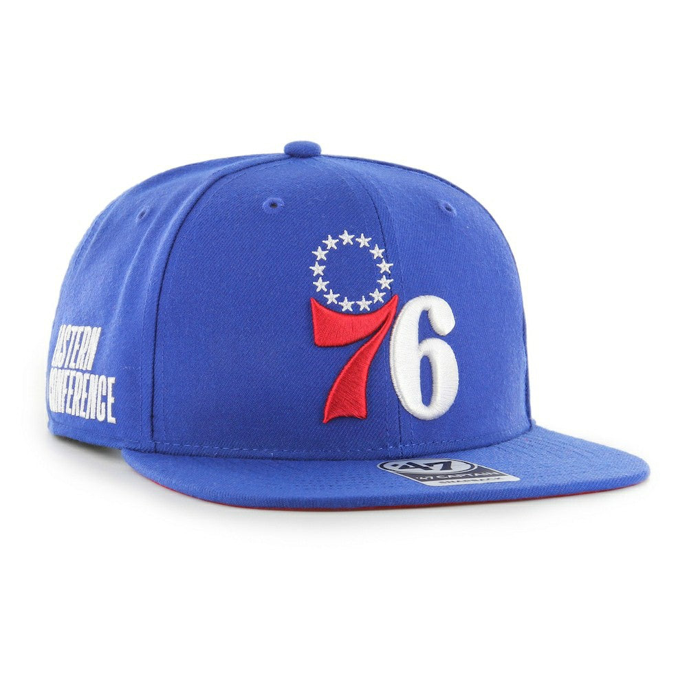 47 brand Philadelphia 76ers '47 Sure Shot Captain Snapback Hat Royal