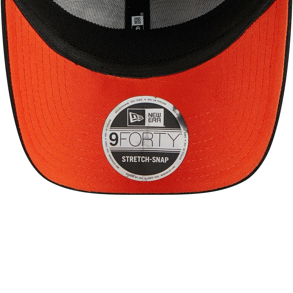 Cleveland Browns New Era Top Visor 9FORTY Adjustable Hat - Black - NFL