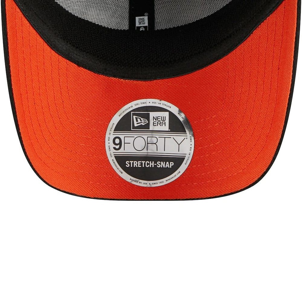 Cleveland Browns New Era Top Visor 9FORTY Adjustable Hat - Black - NFL