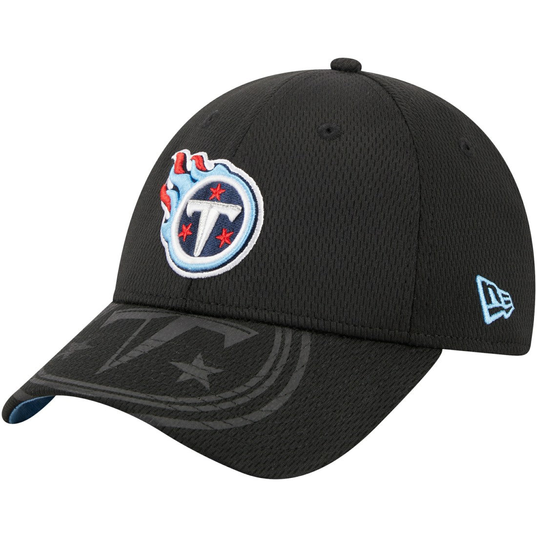 Tennessee Titans New Era Top Visor 9FORTY Adjustable Hat - Black - NFL