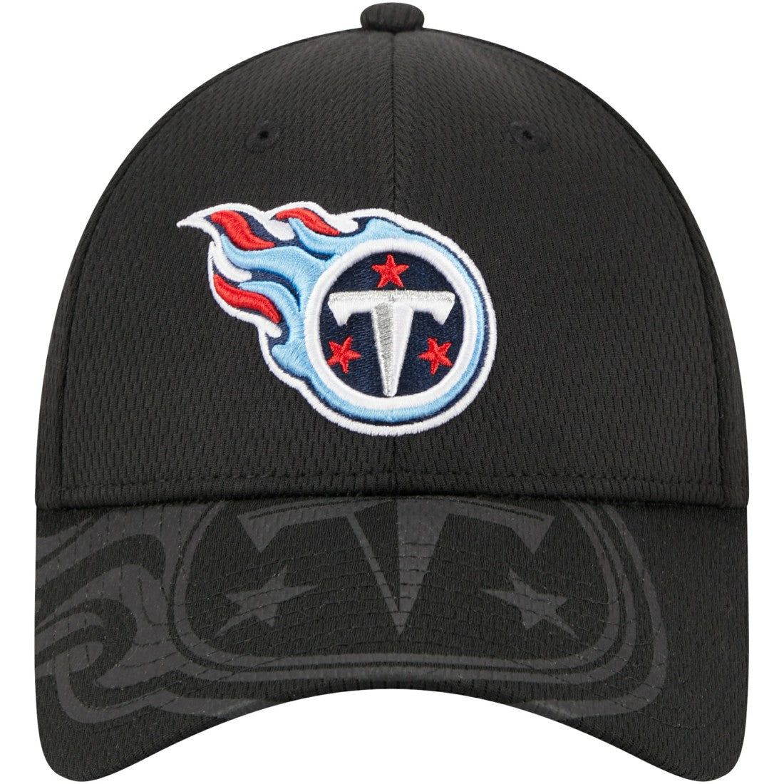 Tennessee Titans New Era Top Visor 9FORTY Adjustable Hat - Black - NFL