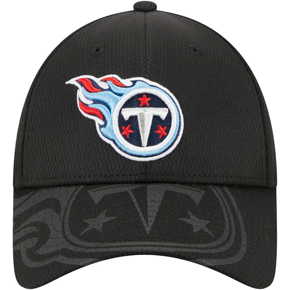 Tennessee Titans New Era Top Visor 9FORTY Adjustable Hat - Black - NFL