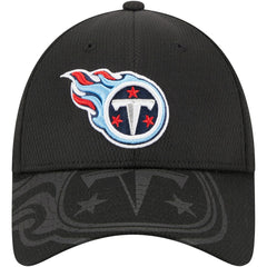 Tennessee Titans New Era Top Visor 9FORTY Adjustable Hat - Black - NFL
