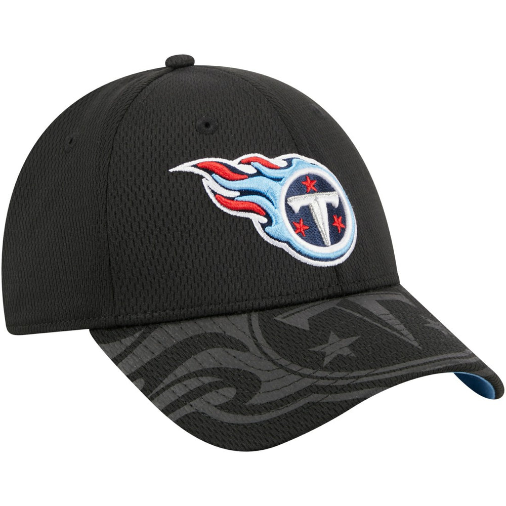 Tennessee Titans New Era Top Visor 9FORTY Adjustable Hat - Black - NFL