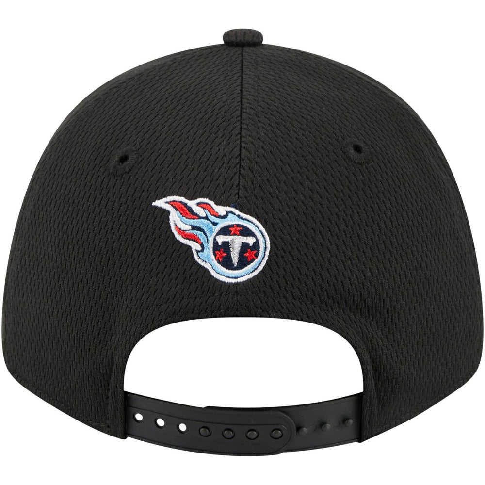 Tennessee Titans New Era Top Visor 9FORTY Adjustable Hat - Black - NFL