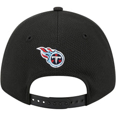 Tennessee Titans New Era Top Visor 9FORTY Adjustable Hat - Black - NFL