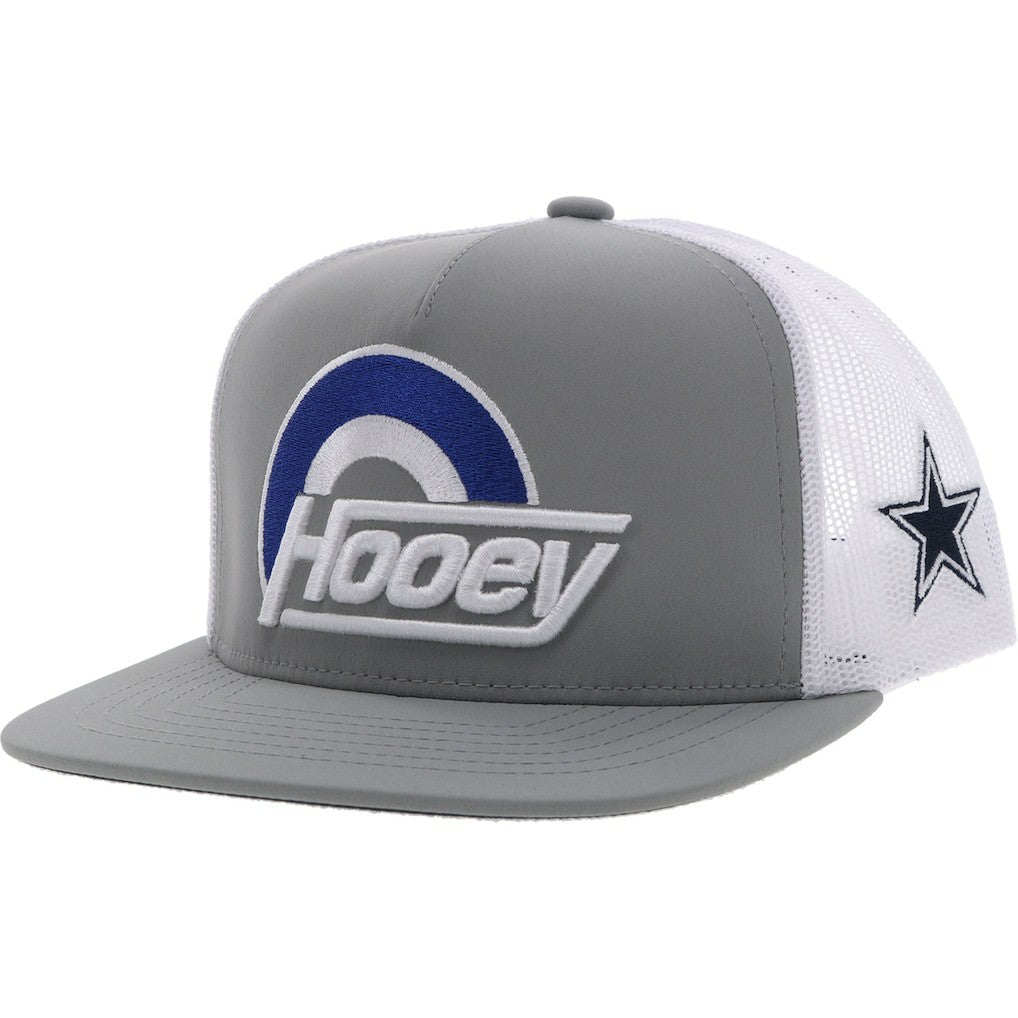 Dallas Cowboys HOOey Youth Logo Trucker Snapback Hat - Silver/White - NFL